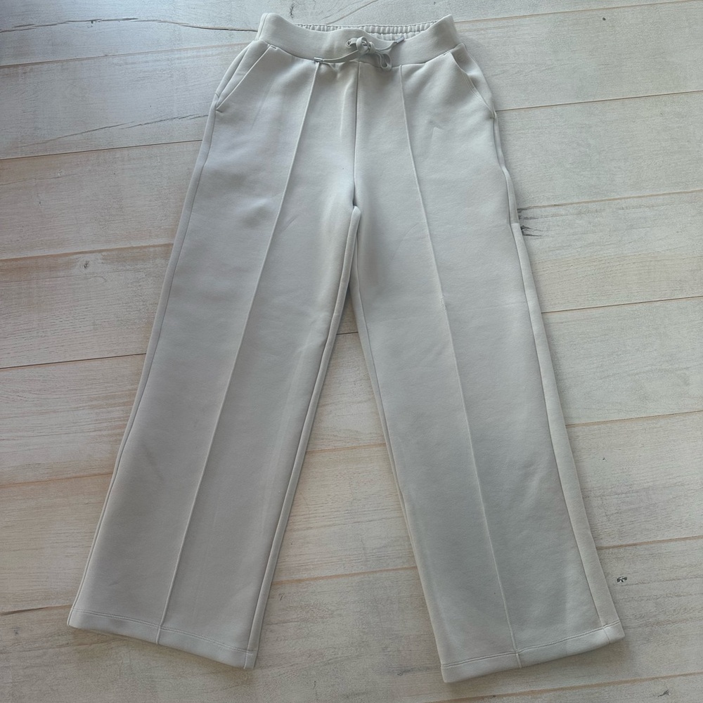 Calia Cream Wide-Leg Pants